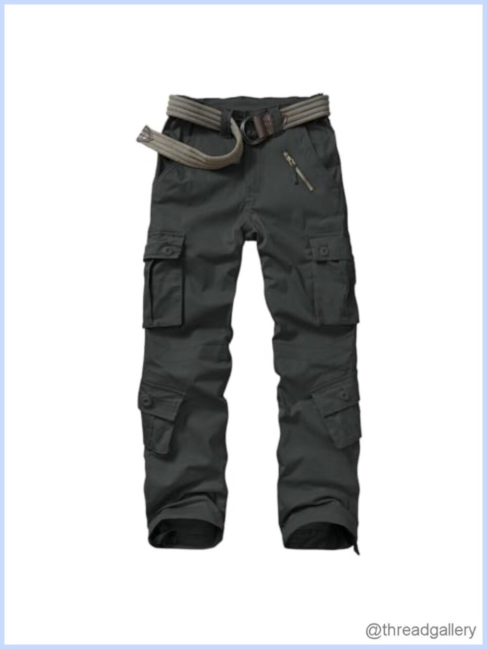 Womens Cargo Pants with Pockets Cotton Spandex Relaxed Straight Leg Work